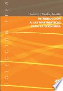 Libro Introducción a las Matemáticas para la Economía