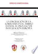 Libro La disolución de la soberanía en el ámbito estatal