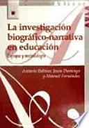 La investigación biográfico-narrativa en educación
