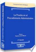 Libro La prueba en el procedimiento administrativo