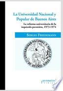 La Universidad Nacional y Popular de Buenos Aires