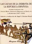 Las causas de la derrota de la República Española