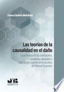 Libro Las teorías de la causalidad en el daño: equivalencia de las condiciones, causalidad adecuada e imputación objetiva en la doctrina del tribunal supremo