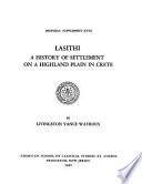 Libro Lasithi, a History of Settlement on a Highland Plain in Crete