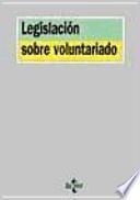 Libro Legislación sobre voluntariado