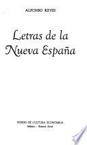 Letras de la Nueva España