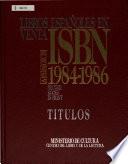 Libros españoles en venta, ISBN