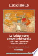 Lo jurídico como categoría del espíritu