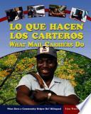 Libro Lo Que Hacen Los Carteros