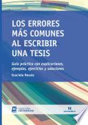 Libro Los errores más comunes al escribir una tesis