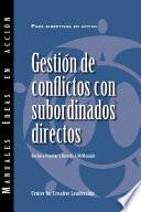 Libro Managing Conflict with Direct Reports (International Spanish)