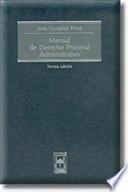 Libro Manual de derecho procesal administrativo