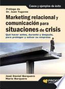 Libro Marketing relacional y comunicación para situaciones de crisis