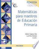 Libro Matemáticas para maestros de Educación Primaria