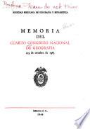 Memoria del ... Congreso Nacional de Geografía