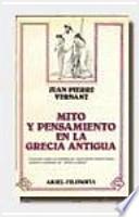 Libro Mito y pensamiento en la Grecia antigua