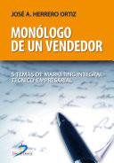 Libro Monólogo de un vendedor