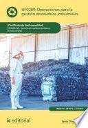 Libro Operaciones para la gestión de residuos industriales. SEAG0108