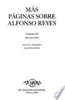 Páginas sobre Alfonso Reyes