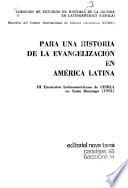 Para una historia de la evangelización en América Latina