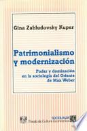 Libro Patrimonialismo y modernización