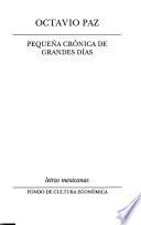 Libro Pequeña crónica de grandes días