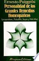 Libro Personalidad de los grandes remedios homeopáticos