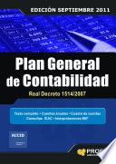 PLAN GENERAL DE CONTABILIDAD REAL DECRETO 1514/2007