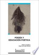 Libro Poesía y educación poética