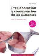 Libro Preelaboración y conservación de los alimentos 2.ª edición