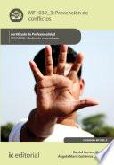 Libro Prevención de conflictos. SSCG0209