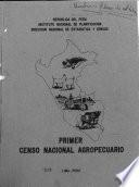 Primer censo nacional agropecuario
