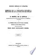Principios generales de literatura é historia de la literatura española