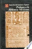 Libro Prólogos a la Biblioteca mexicana