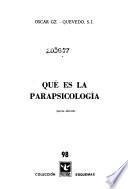 Qué es la parapsicología