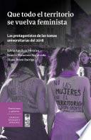 Que todo el territorio se vuelva feminista. Las protagonistas de las tomas universitarias del 2018