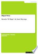 Libro Reseña El Mago de Juan Mayorga