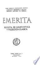Revista de linguistica y filologia clasica