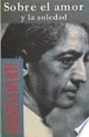 Libro Sobre el amor y la soledad