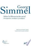 Sobre la diferenciación social