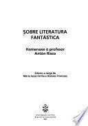 Libro Sobre literatura fantástica