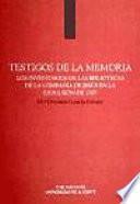 Libro Testigos de la memoria