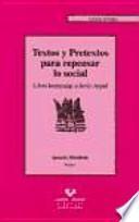 Libro Textos y pretextos para repensar lo social. Libro homenaje a Jes_s Arpal