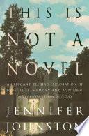 Libro This Is Not a Novel