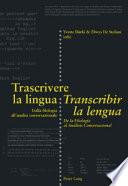 Libro Transcribir la lengua