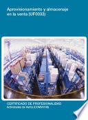 Libro UF0033 - Aprovisionamiento y almacenaje en la venta