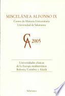 Universidades clásicas de la Europa mediterránea: Bolonia, Coímbra y Alcalá