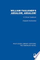 Libro William Faulkner's 'Absalom, Absalom!